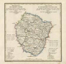 General Map of Yaroslavl Province: Showing Postal and Major Roads, Stations and the..., 1822. Creators: Vasilii Petrovich Piadyshev, Ieremin