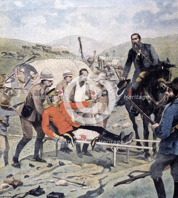 General Methuen surrendering to de la Rey, 2nd Boer War, 7 March 1902.  Artist: Anon