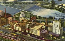 General Mills flour mill, Minneapolis, Minnesota, USA, 1948