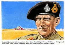 General Montgomery, Commander-in-Chief of the British Eighth Army..., c1943. Creators: Central Office of Information, Unknown