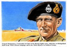 General Montgomery, Commander-in-Chief of the British Eighth Army..., c1943. Creators: Central Office of Information, Unknown