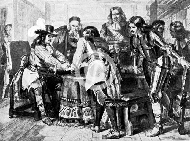 General Monck declares for a Free Parliament, 1660 (c1905). Artist: Unknown