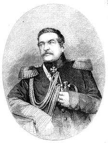 General Mouravieff, the Captor of Kars (from a photograph by Weingartner, of Moscow), 1856. Creator: Unknown