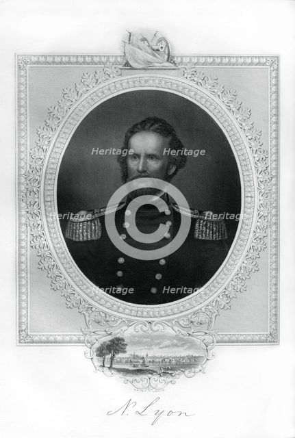 General Nathaniel Lyon, Union general in the American Civil War, (1862-1867). Artist: Unknown