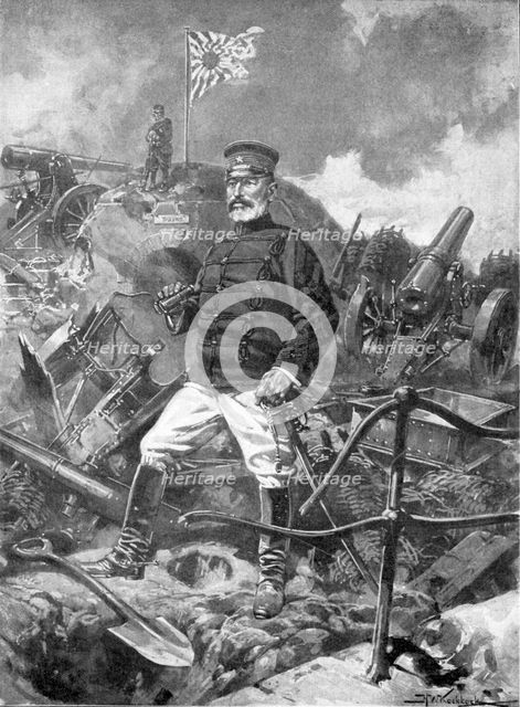 General Nogi, Japanese commander, Russo-Japanese War, 1904-5. Artist: Unknown