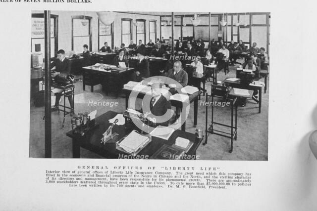 General offices of "Liberty Life", 1925. Creator: Unknown.