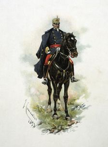 General on horseback by Jose Cusachs, 1893