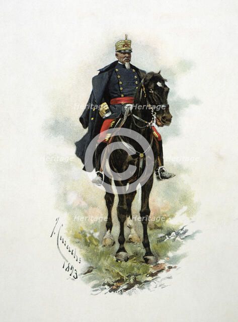  'General on horseback', by Jose Cusachs, 1893.