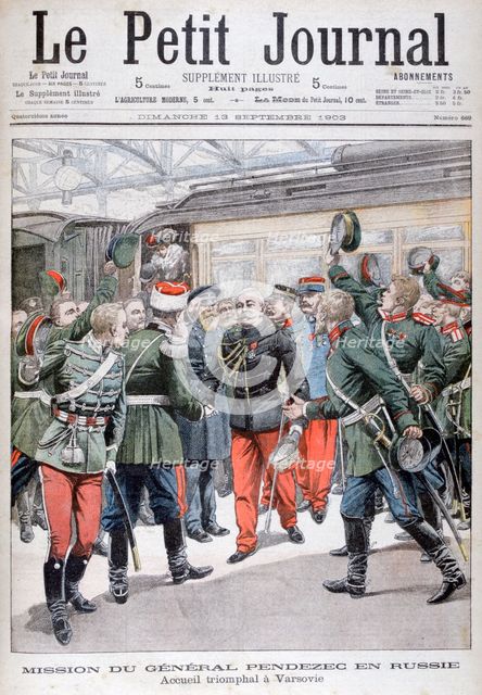 General Pendezec's diplomatic mission to Russia, 1903. Artist: Unknown