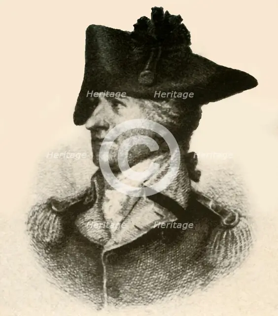 'General Philemon Dickinson, showing high cut coat', c1780, (1937). Creator: Unknown.