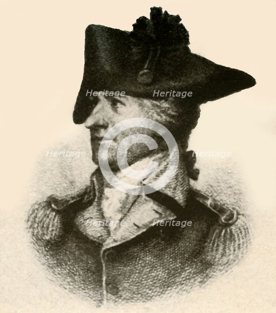 'General Philemon Dickinson, showing high cut coat', c1780, (1937). Creator: Unknown.