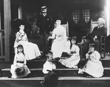 General Philip Sheridan and family, Nonquitt, Massachusetts, USA, 1888