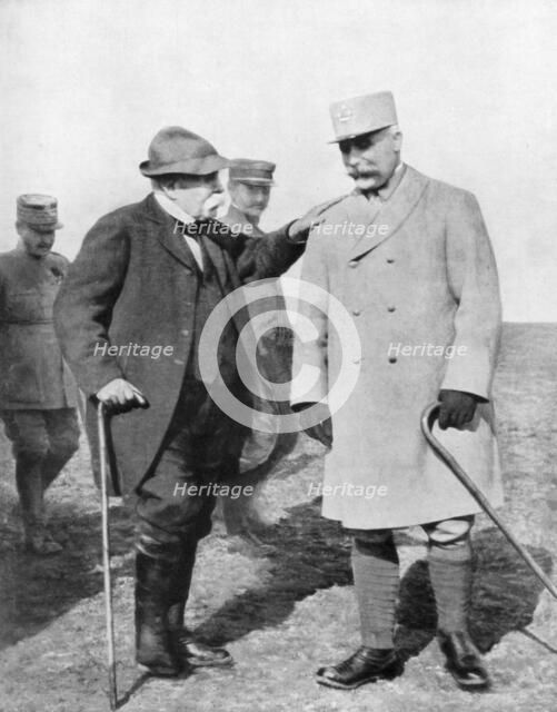 General Philippe Petain and Georges Clemenceau, (1926). Artist: Unknown