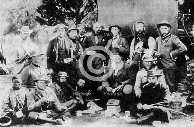 General Piet Joubert (1831-1900) and staff, late 19th century (1935). Artist: Unknown