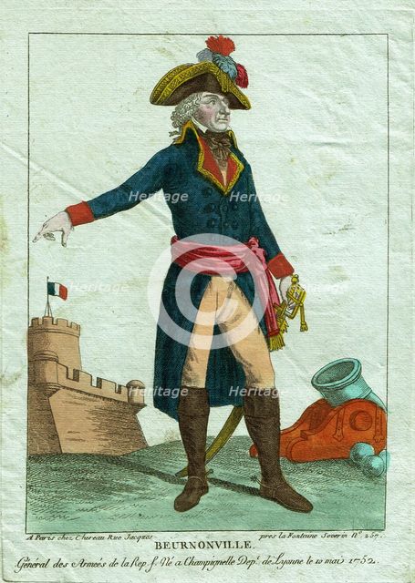 General Pierre Riel, marquis de Beurnonville (1752-1821), 1790s.