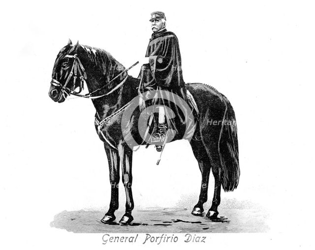 General Porfirio Diaz (1830-1915), President of Mexico, c1900s. Creator: Unknown.
