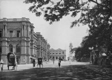 General Post Office with Entrance to Queen's House and Clock Tower in Distance c1890, (1910). Artist: Alfred William Amandus Plate