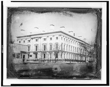 General Post Office from the corner of 8th Street and E Street, NW, Washington, D.C., ca. 1846. Creator: John Plumbe