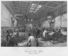 General Post Office. Inland Office c1841. Artist: Thomas H Ellis