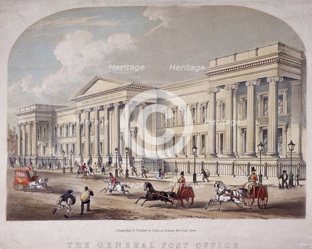 General Post Office, London, c1840. Artist: Anon