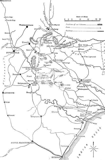 'General Plan of the Operations in Zululand, 1879', c1880. Artist: Unknown.
