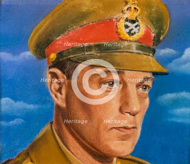 General R E Laycock, c1943. Creators: William Timym, Central Office of Information.
