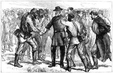 General Robert E Lee's farwell to his soldiers, 1865 (c1880)