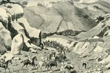 General Roberts...Attacked by ghilzais in the Shutargardan Pass, September 27, 1879 (1901). Creator: Unknown