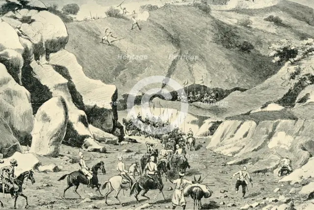 'General Roberts...Attacked by ghilzais in the Shutargardan Pass, September 27, 1879', (1901).  Creator: Unknown.