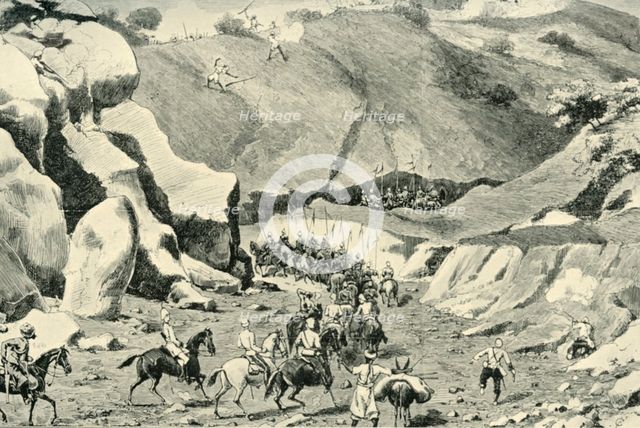 'General Roberts...Attacked by ghilzais in the Shutargardan Pass, September 27, 1879', (1901).  Creator: Unknown.
