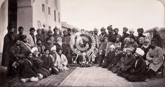 General Roberts and Sirdars of Kabul, Afghanistan, 1879. Creator: John Burke.
