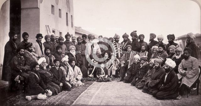 General Roberts and Sirdars of Kabul, Afghanistan, 1879. Creator: John Burke.