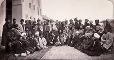 General Roberts and Sirdars of Kabul, Afghanistan, 1879. Creator: John Burke