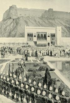 General Roberts Reading His Proclamation at Kabul, October 12, 1879 (1901). Creator: Amedee Forestier