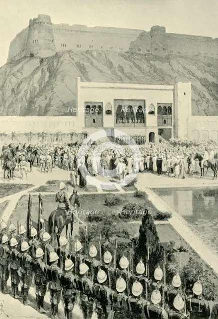 'General Roberts Reading His Proclamation at Kabul, October 12, 1879', (1901).  Creator: Amedee Forestier.