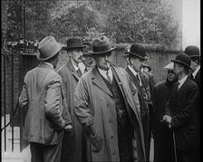 General Secretary of the Transport and General Workers Union Ernest Bevin Standing With..., 1922. Creator: British Pathe Ltd