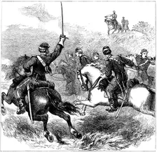 General Sheridan at Cedar Creek, Virginia, American Civil War, 1864 (c1880)