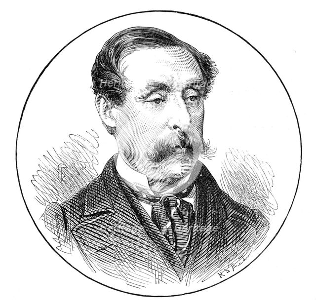 General Shute, M.P. for Brighton, 1874. Creator: Unknown.