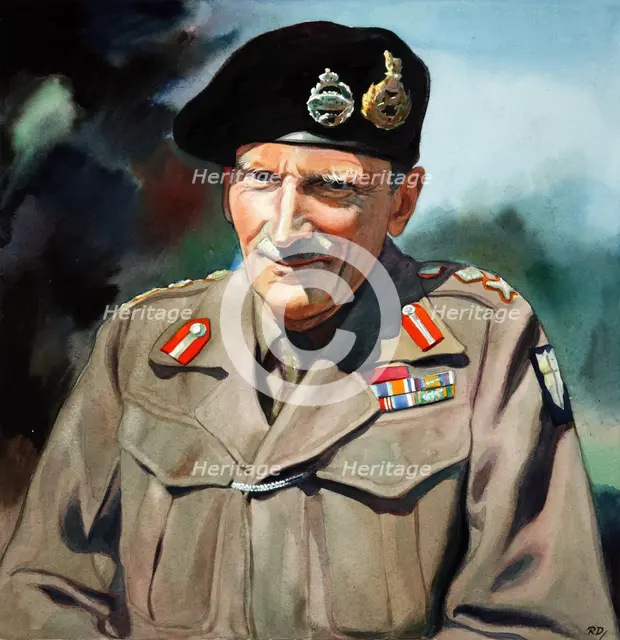 General Sir Bernard Montgomery, between 1939 and 1946. Creators: Central Office of Information, Unknown.