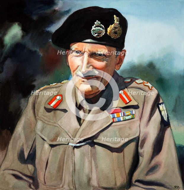General Sir Bernard Montgomery, between 1939 and 1946. Creators: Central Office of Information, Unknown.
