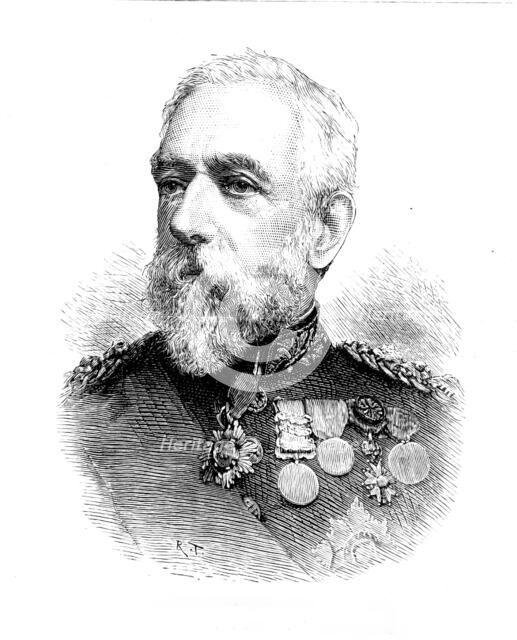 General Sir Daniel Lysons, G.C.B., the new Constable of the Tower of London, 1890. Creator: Unknown.