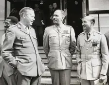 General Sir Richard Hull, Chief of the General Staff talking with Lt-Col. J.C.H. Serette..., 1964. Creator: Unknown