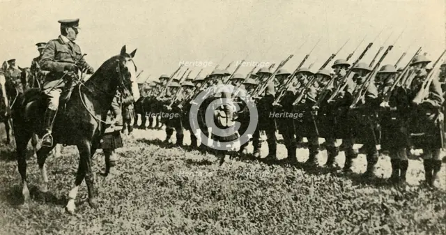 General Sir William Robertson inspecting British troops in Germany, First World War, 1919, (c1920). Creator: Unknown.