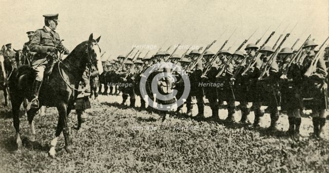 General Sir William Robertson inspecting British troops in Germany, First World War, 1919, (c1920). Creator: Unknown.