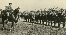 General Sir William Robertson inspecting British troops in Germany, First World War, 1919, (c1920). Creator: Unknown