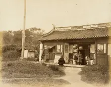 General Store/Office in City of Song Tiang, Province of Wu, 1860. Creator: Felice Beato