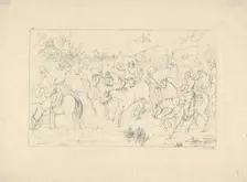 General Stuart's Return from Pennsylvania (from Confederate War Etchings), 1861-63. Creator: Adalbert John Volck