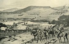 Generals French and Hutton Crossing the Vaal into Transvaal Territory (1901). Creator: Gordon Frederick Browne
