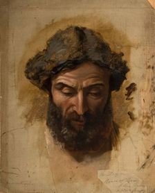 Generosity: King Arthur, Unhorsed, is spared by his Adversary..., 1850-1855. Creator: William Dyce