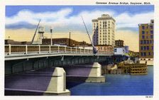 Genesee Avenue Bridge, Saginaw, Michigan, USA, 1945